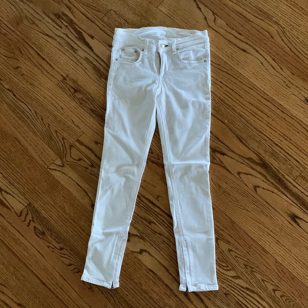 Rag & Bone sz 26 white skinny jeans/leggings